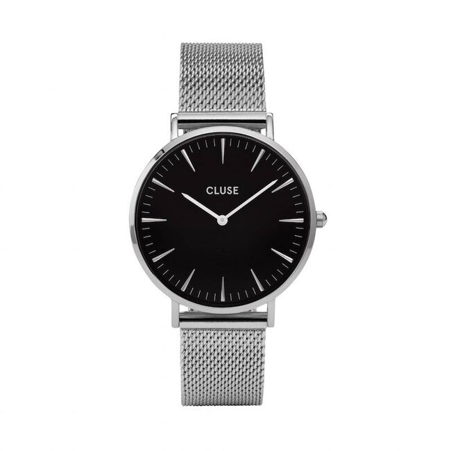 Cluse Uurwerk Boho Chic Mesh silver/black