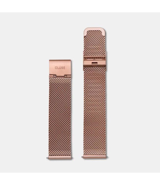 Cluse Uurwerkbandje  Minuit strap mesh rose gold