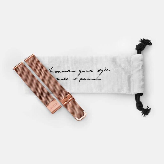 Cluse Uurwerkbandje  Minuit strap mesh rose gold