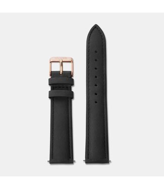 Cluse Uurwerkbandje Boho Chic strap black/rose gold