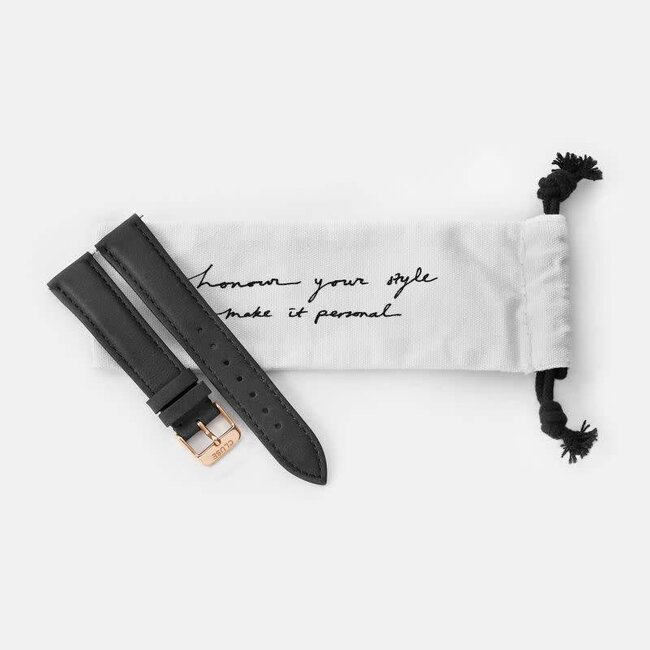 Cluse Uurwerkbandje Boho Chic strap black/rose gold