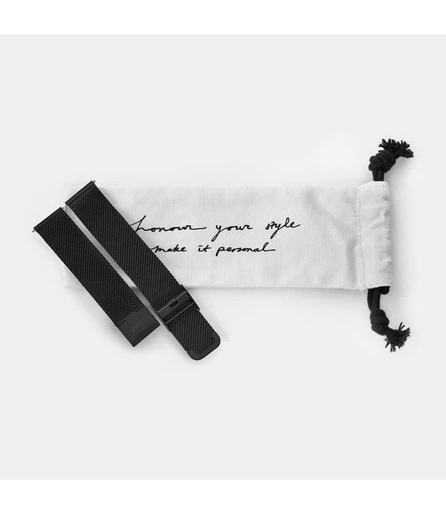 Cluse Uurwerkbandje Boho Chic strap mesh black