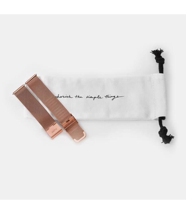 Cluse Uurwerkbandje Boho Chic Strap Mesh Rose