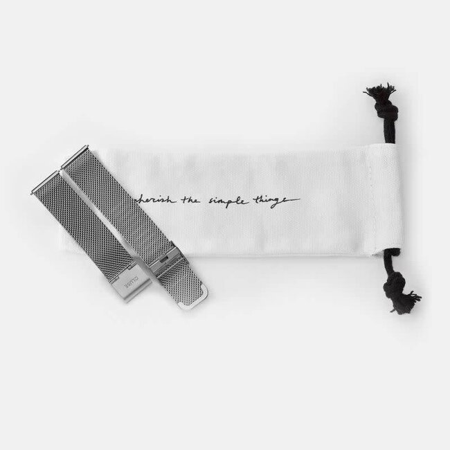 Cluse Uurwerkbandje Boho Chic strap mesh silver