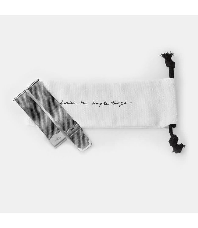 Cluse Uurwerkbandje Boho Chic strap mesh silver