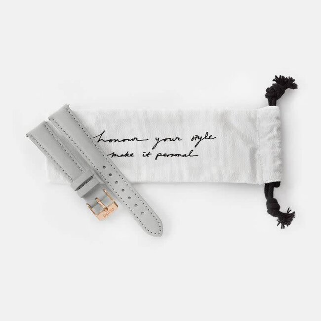 Cluse Uurwerkbandje Minuit grey/silver