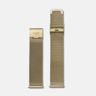Cluse Uurwerkbandje Minuit Strap Mesh Gold