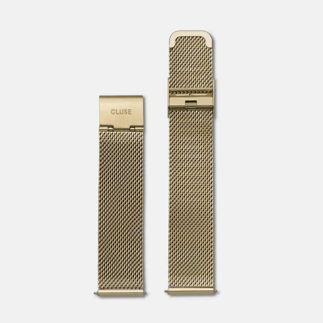 Cluse Uurwerkbandje Minuit Strap Mesh Gold