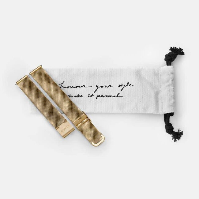 Cluse Uurwerkbandje Minuit Strap Mesh Gold