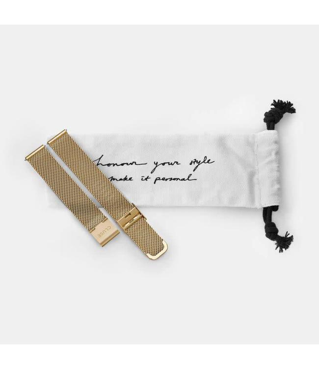 Cluse Uurwerkbandje Minuit Strap Mesh Gold