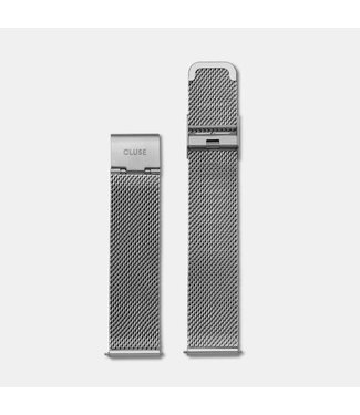 Cluse Uurwerkbandje Minuit Strap Mesh Silver