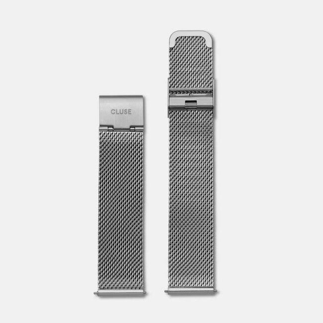 Cluse Uurwerkbandje Minuit Strap Mesh Silver