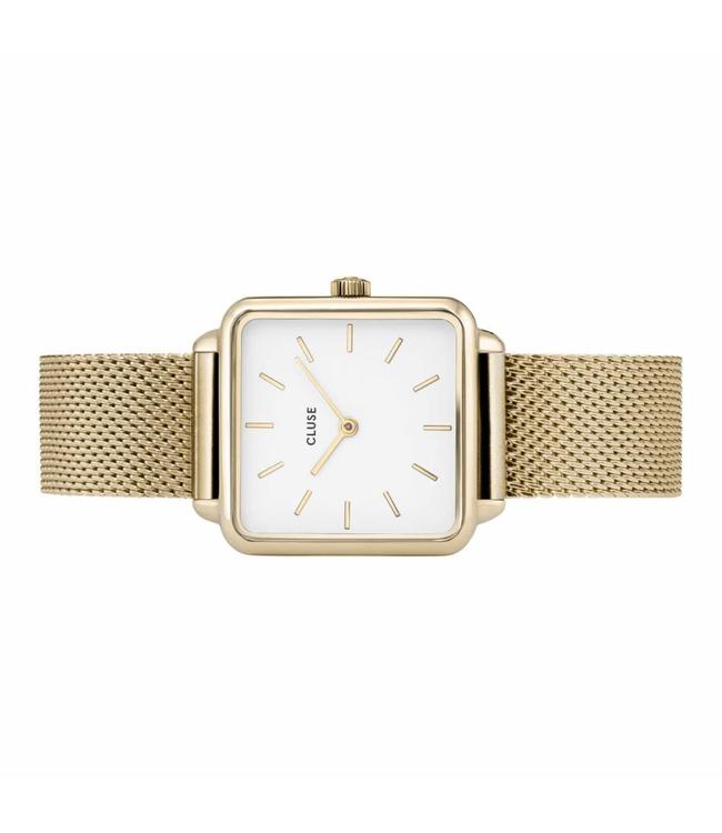 Cluse Uurwerk La garçonne gold mesh/white