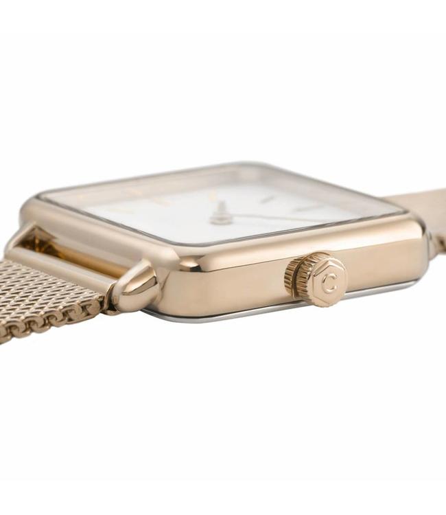 Cluse Uurwerk La garçonne gold mesh/white