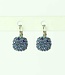 Phantasya Boucle d'oreilles Crystal Square blue