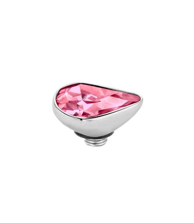 MelanO Twisted cz setting Pear SS, Rose