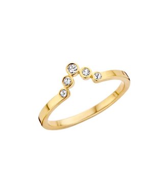 MelanO Bague Friends Pointed Gold CZ