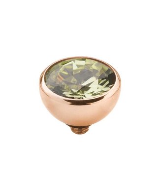 MelanO Twisted CZ setting, RG, Khaki