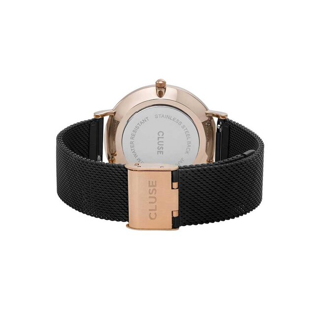 Cluse Cluse - Uurwerk Boho Chic Mesh Rosegold black/black