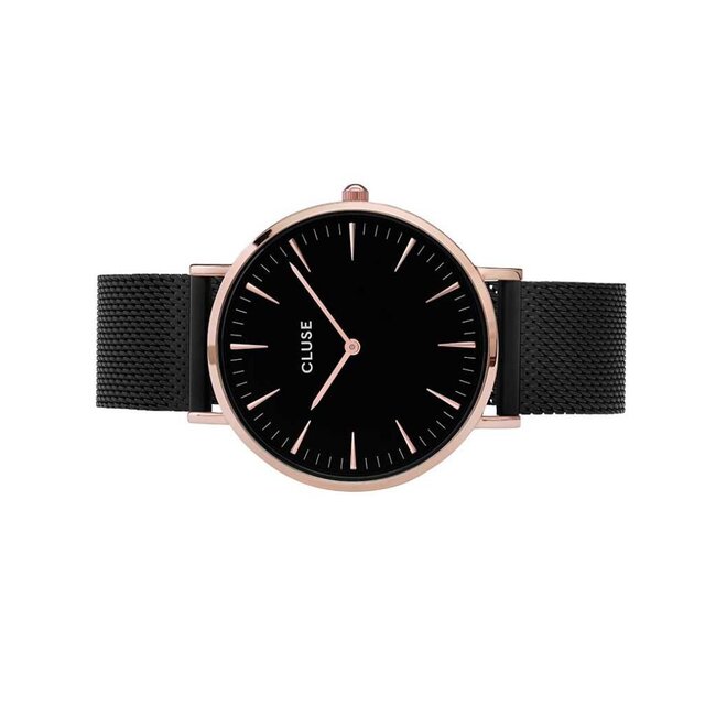 Cluse Cluse - Uurwerk Boho Chic Mesh Rosegold black/black