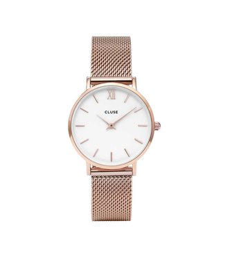 Cluse Montre Minuit Mesh rose gold/white