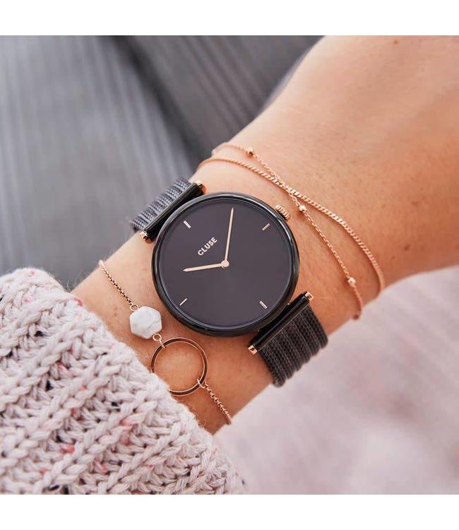 Cluse Watch Triomphe Mesh Black/Black