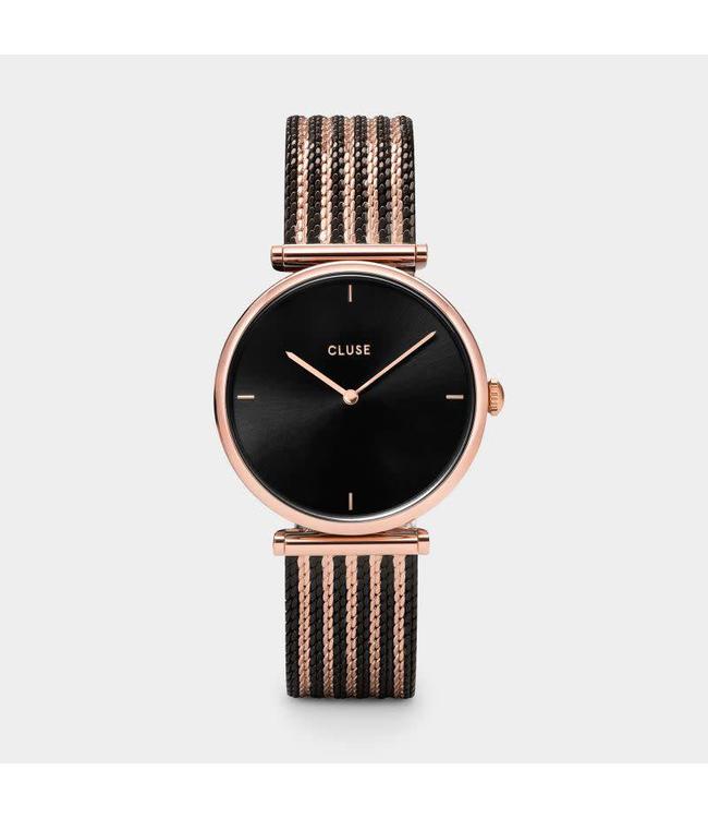 Cluse Watch Triomphe Mesh Bicolour Rose Gold Black