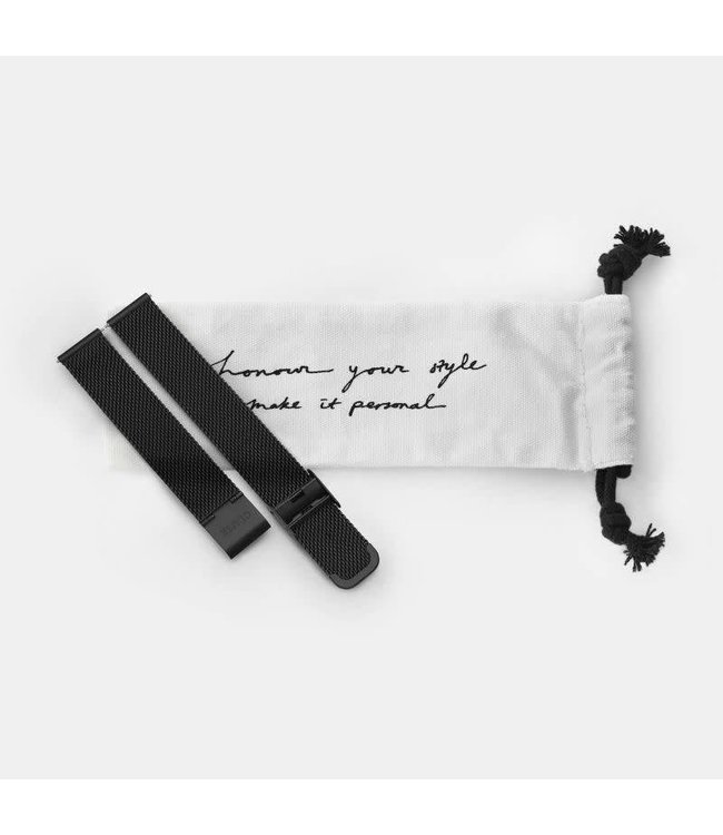 Cluse Uurwerkbandje Minuit Strap Mesh Black