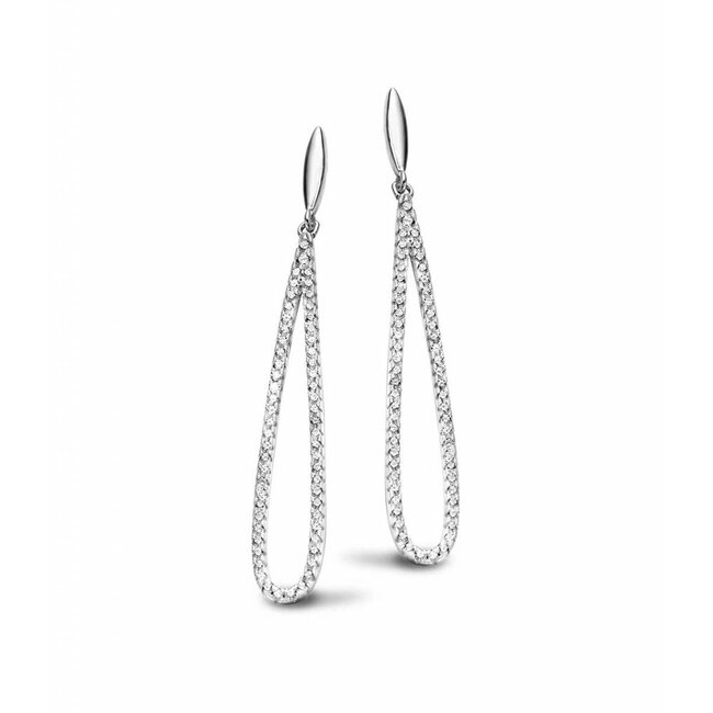 Silver Rose Earring Lady Jane