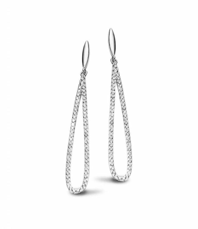 Silver Rose Earring Lady Jane