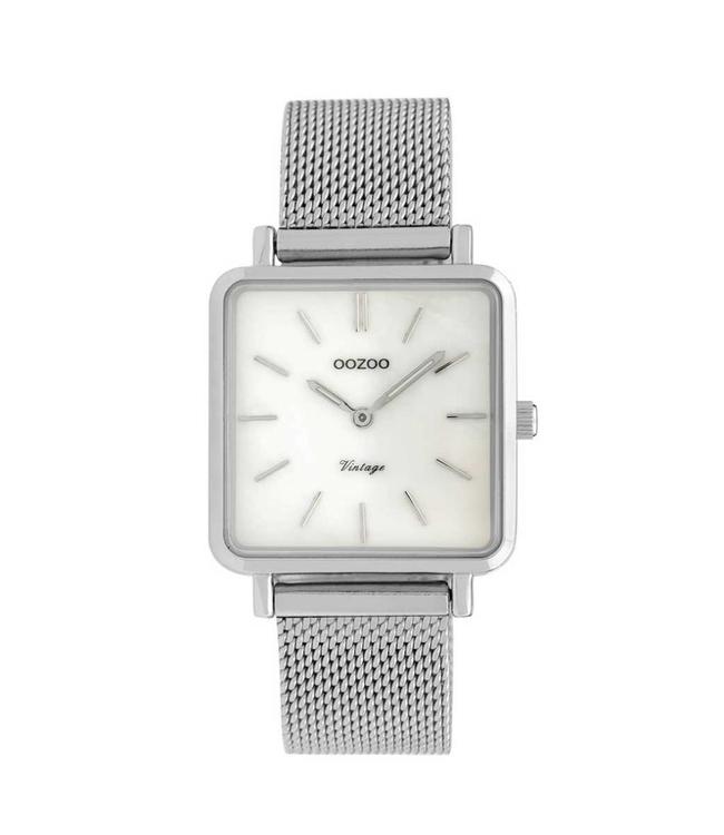 Oozoo Horloge Fresia Silver 29x29mm