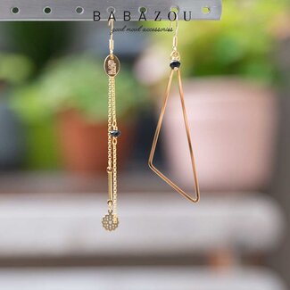 Murielle Perrotti Oorring Isa Gold Black