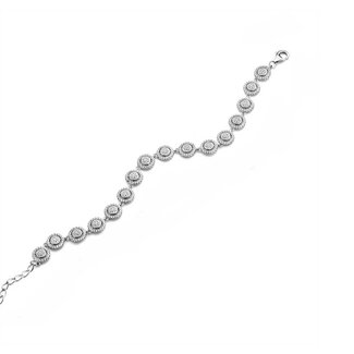 Silver Rose Armband Valerie