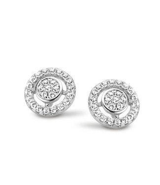 Silver Rose Oorring Elsanne