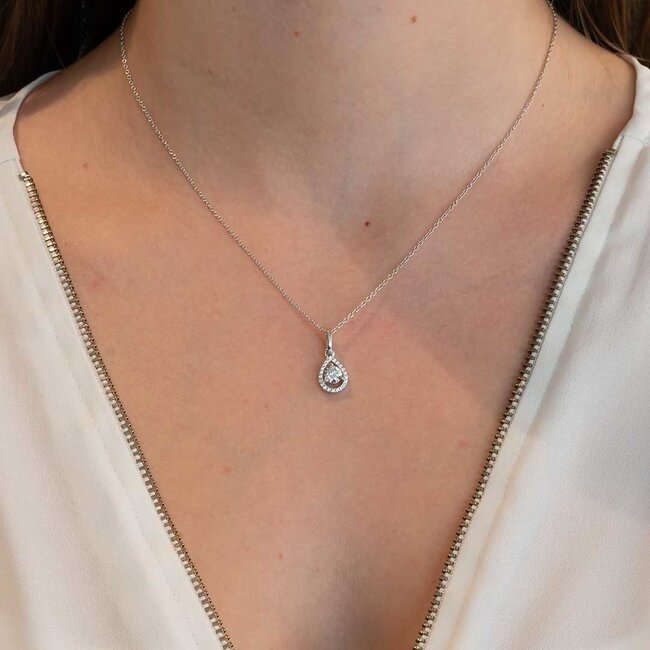 Silver Rose Halsketting Talia