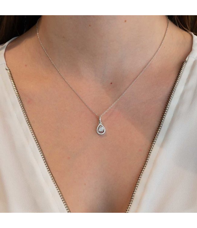 Silver Rose Halsketting Talia