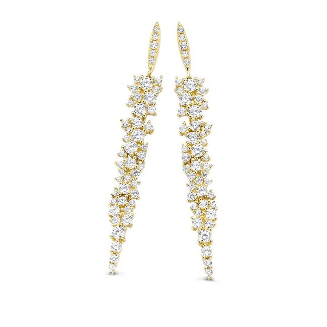 Silver Rose Oorring Tamara