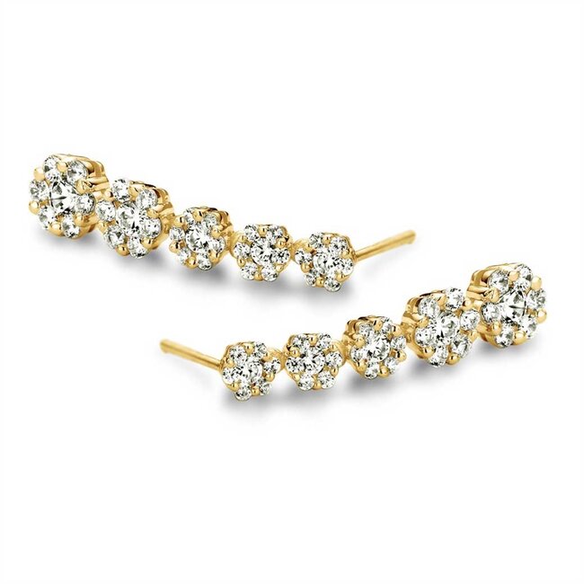 Silver Rose Oorring Vayenna