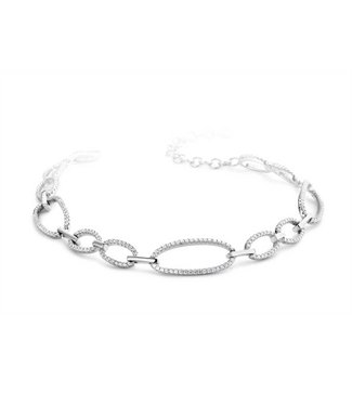 Silver Rose Armband Naomi