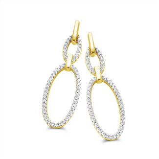 Silver Rose Oorring Emilia