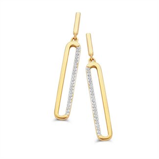 Silver Rose Oorring Evie