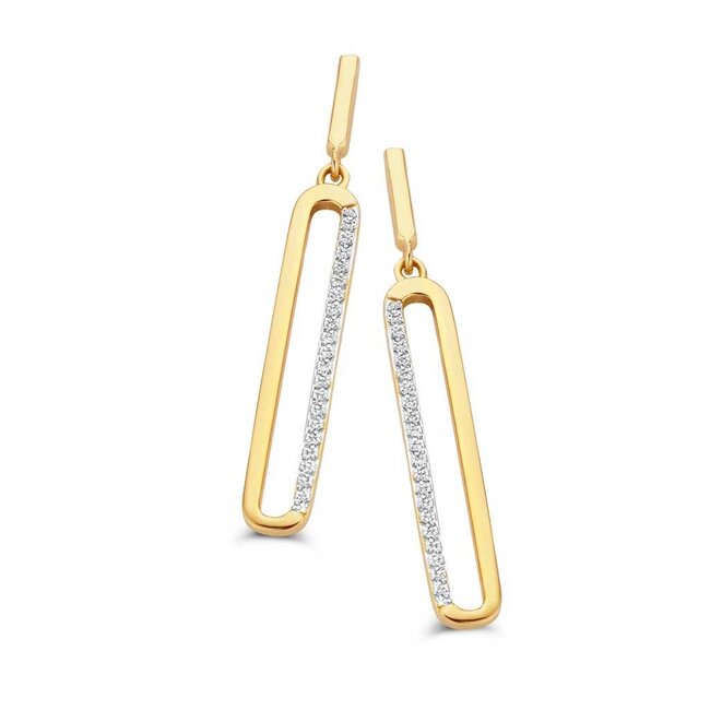 Silver Rose Oorring Evie