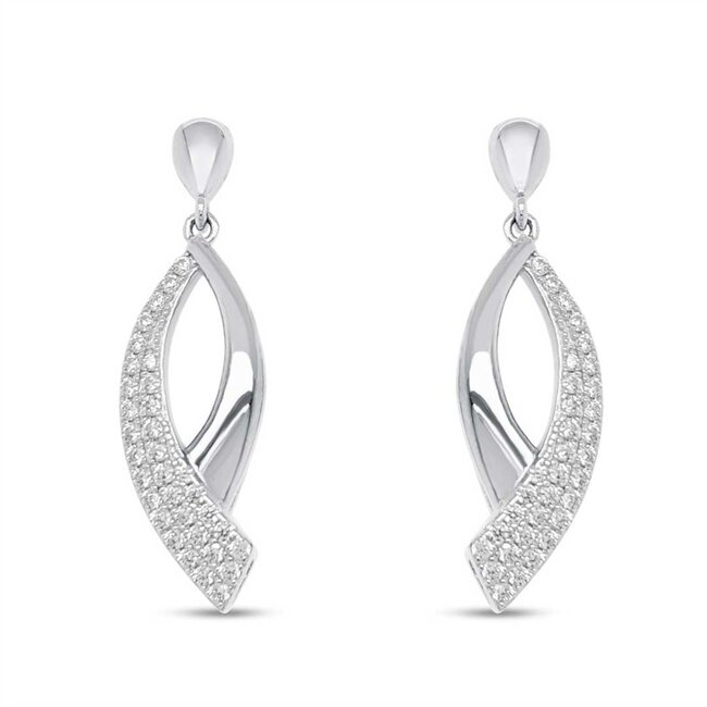 Silver Rose Oorring Elyn