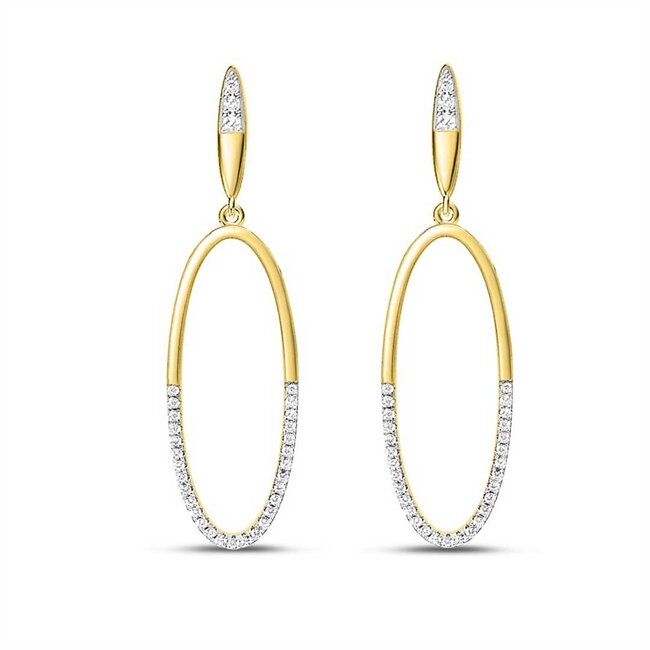 Silver Rose Oorring Esmey