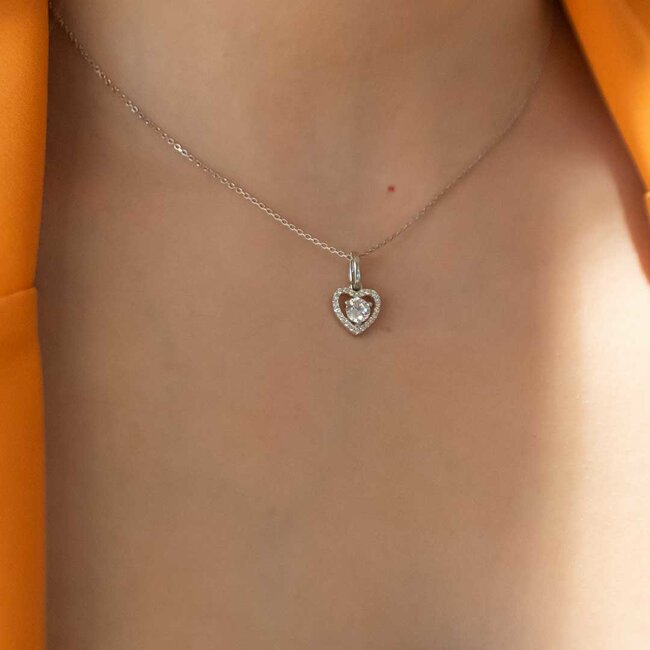 Silver Rose Halsketting Fleur