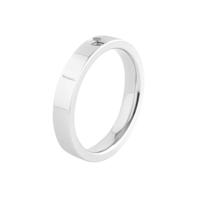 MelanO Twisted ring Tatum, Stainless Steel, smal