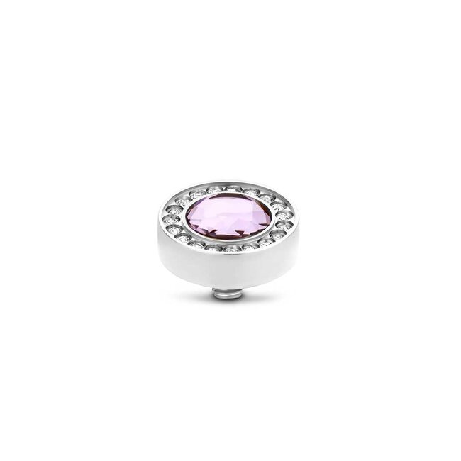 MelanO TW Halo cz stone L. Rose