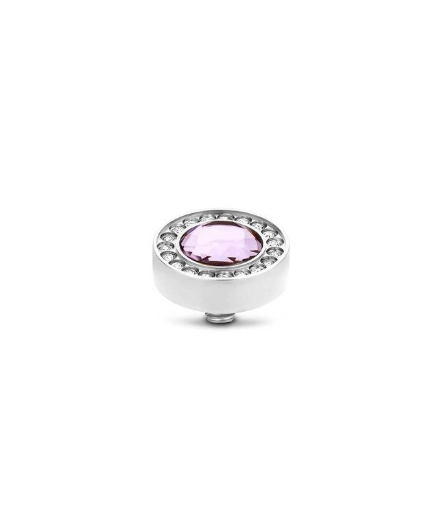 MelanO TW Halo cz stone L. Rose