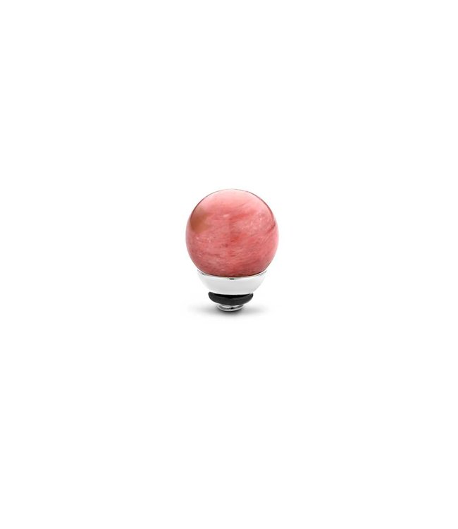 MelanO Twisted setting Gem ball Rhodonite