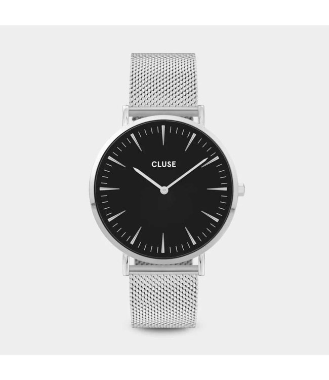 Cluse Uurwerk Boho Chic Mesh silver/black